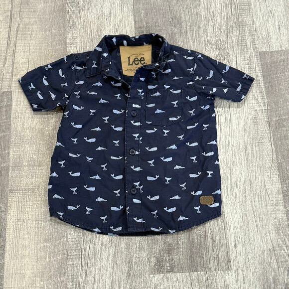 Adorable‎ Boys 24 Month Navy Blue Whale Polo - Picture 1 of 3